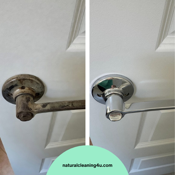 door cleaning before and after