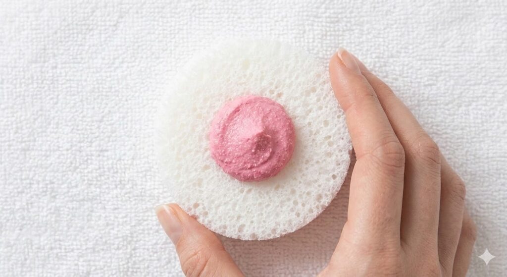 pink stuff paste on sponge